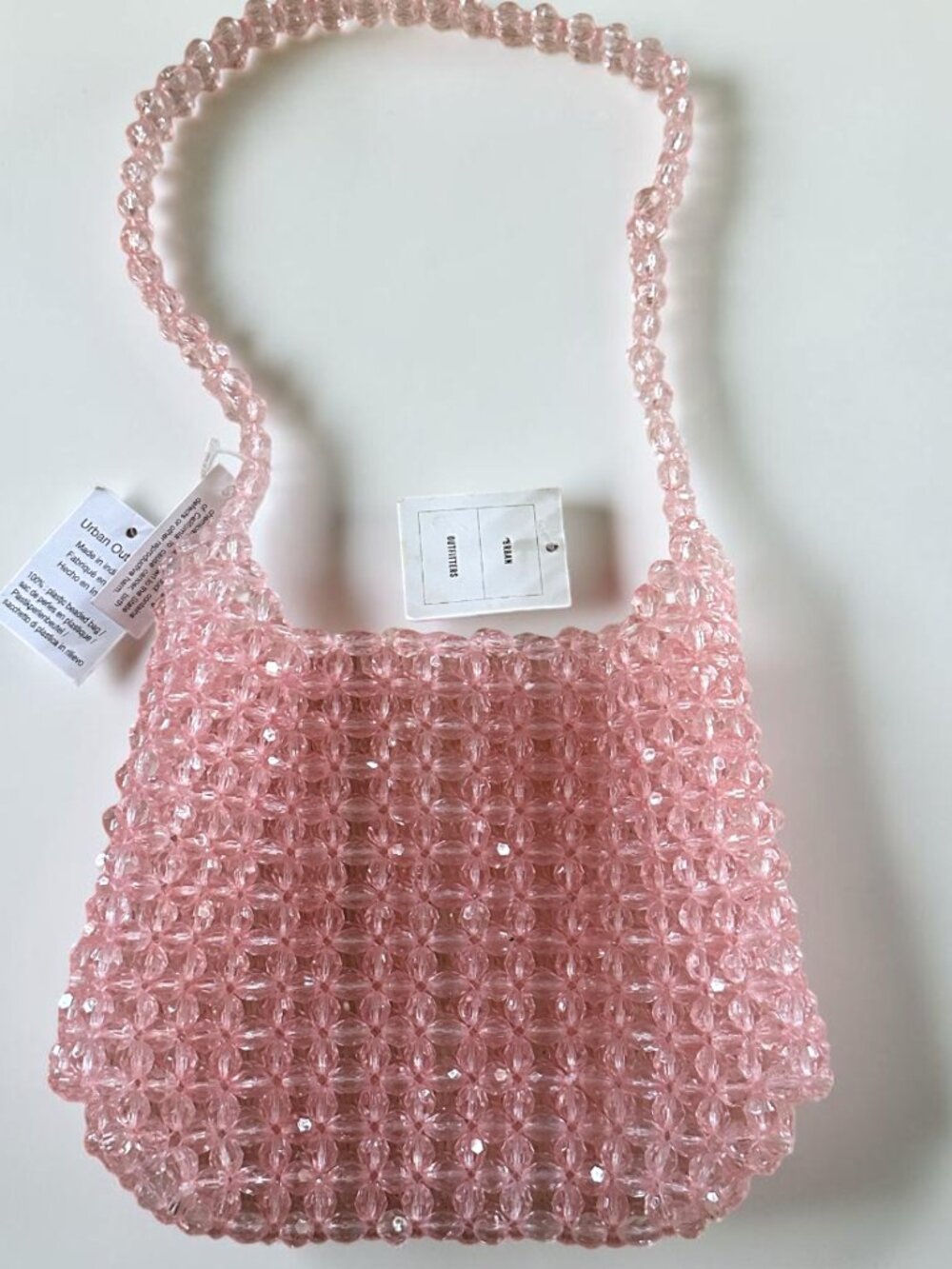 Urban Outfitters Pink Beaded Shoulder Bag NWT